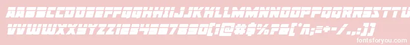 Libertylegionlaserital Font – White Fonts on Pink Background