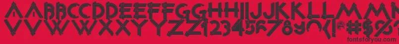Constrxiablackinline Font – Black Fonts on Red Background