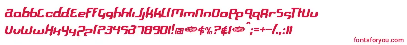 Supersou Font – Red Fonts on White Background
