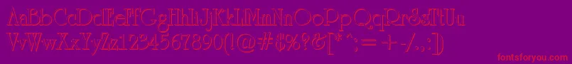 ARomanussh Font – Red Fonts on Purple Background