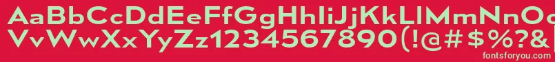 MesmerizeExSb Font – Green Fonts on Red Background