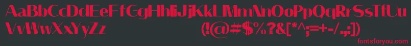 LeilaniPersonalUseOnly Font – Red Fonts on Black Background