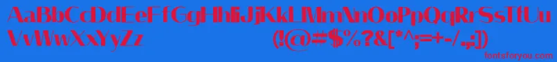LeilaniPersonalUseOnly Font – Red Fonts on Blue Background