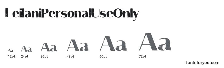 LeilaniPersonalUseOnly (105850) Font Sizes