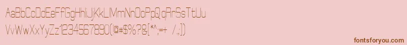 Шрифт ElgethyCondensed – коричневые шрифты на розовом фоне
