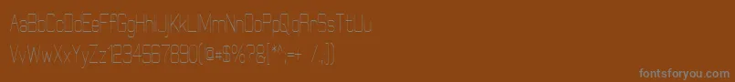Шрифт ElgethyCondensed – серые шрифты на коричневом фоне