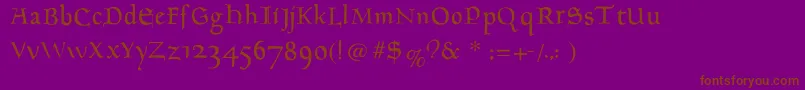 Goudament Font – Brown Fonts on Purple Background
