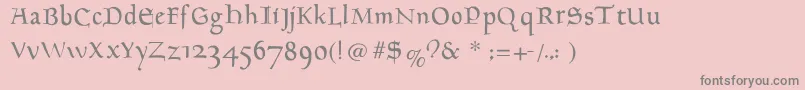 Goudament Font – Gray Fonts on Pink Background
