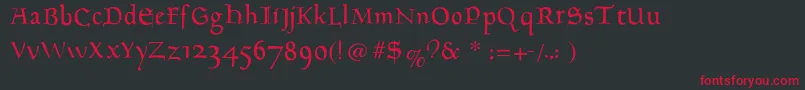 Goudament Font – Red Fonts on Black Background