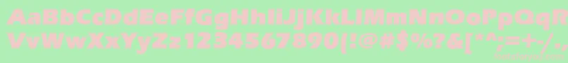 EnnisUltraRegular Font – Pink Fonts on Green Background