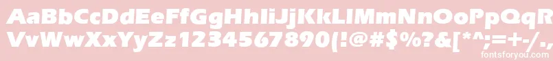 EnnisUltraRegular Font – White Fonts on Pink Background