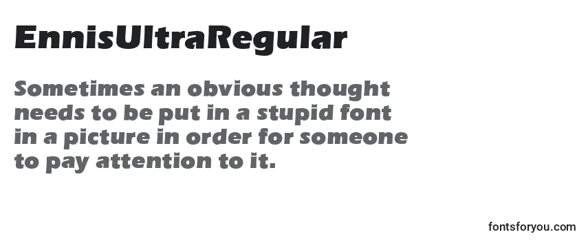 Review of the EnnisUltraRegular Font