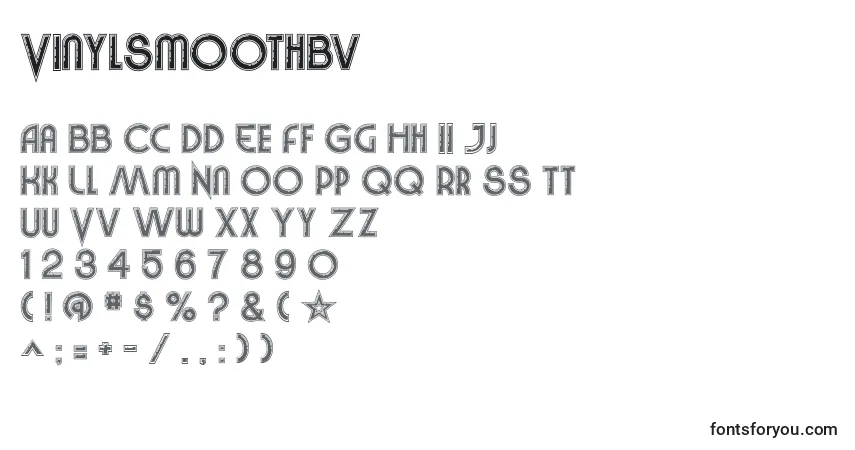 Шрифт VinylSmoothBv – алфавит, цифры, специальные символы