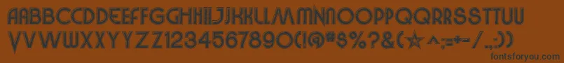 VinylSmoothBv Font – Black Fonts on Brown Background