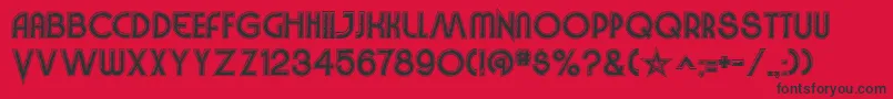 VinylSmoothBv-fontti – mustat fontit punaisella taustalla