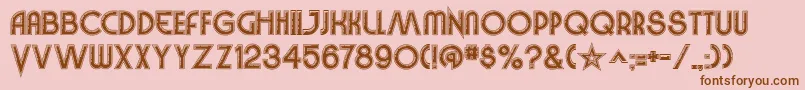 VinylSmoothBv Font – Brown Fonts on Pink Background