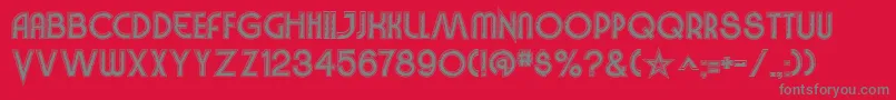 VinylSmoothBv Font – Gray Fonts on Red Background