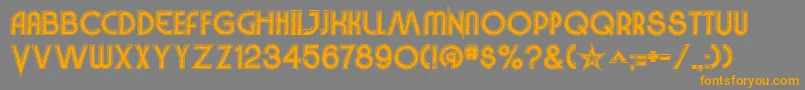 VinylSmoothBv-Schriftart – Orangefarbene Schriften auf grauem Hintergrund