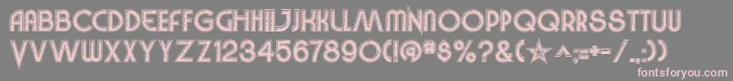 VinylSmoothBv-Schriftart – Rosa Schriften auf grauem Hintergrund