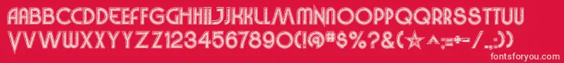 VinylSmoothBv Font – Pink Fonts on Red Background