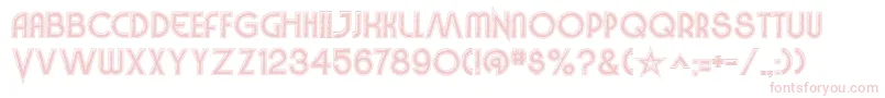 VinylSmoothBv-Schriftart – Rosa Schriften auf weißem Hintergrund
