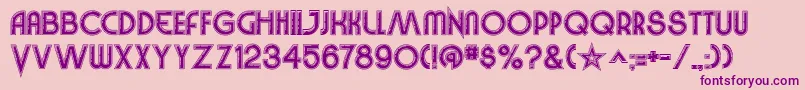VinylSmoothBv-Schriftart – Violette Schriften auf rosa Hintergrund