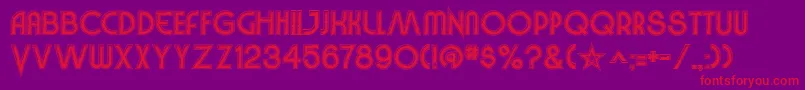 VinylSmoothBv Font – Red Fonts on Purple Background