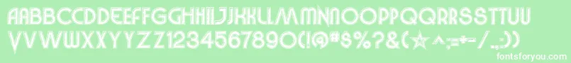 VinylSmoothBv Font – White Fonts on Green Background