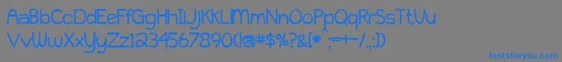 BmdPeytonJennifer Font – Blue Fonts on Gray Background