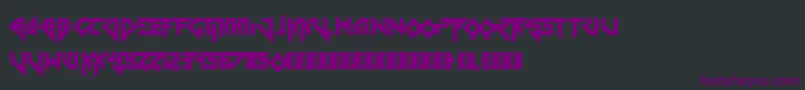 Шрифт Tolerant – фиолетовые шрифты на чёрном фоне