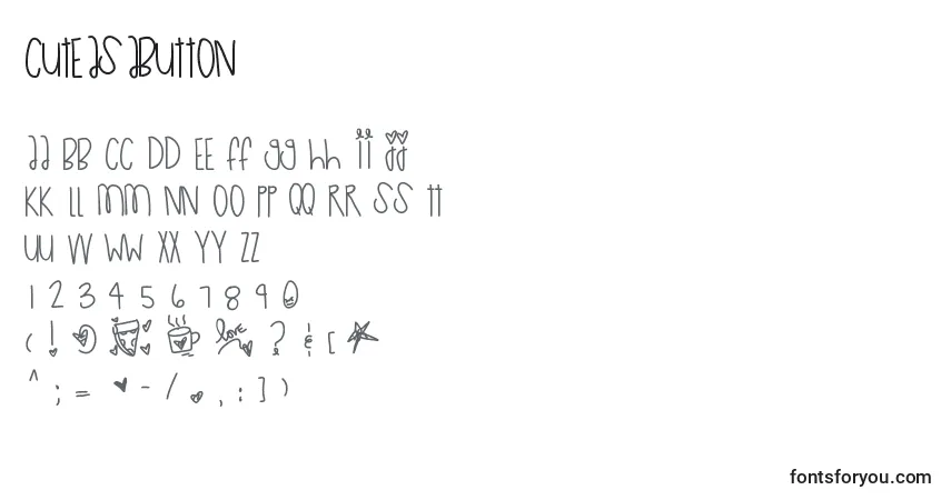 Schriftart Cuteasabutton – Alphabet, Zahlen, spezielle Symbole