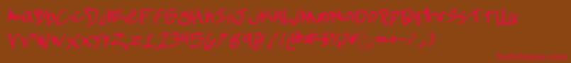 Allthingstone Font – Red Fonts on Brown Background