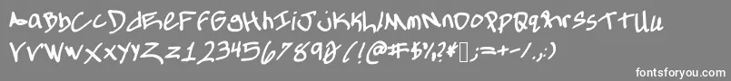 Allthingstone-Schriftart – Weiße Schriften auf grauem Hintergrund