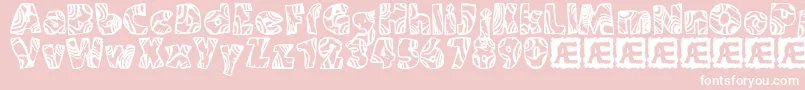 Swirled2 Font – White Fonts on Pink Background