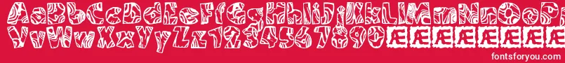 Swirled2 Font – White Fonts on Red Background