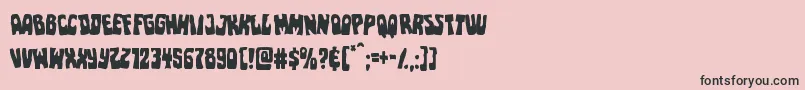 Pocketmonsterlean Font – Black Fonts on Pink Background