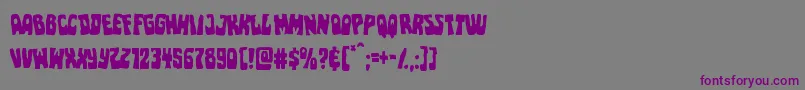Pocketmonsterlean Font – Purple Fonts on Gray Background