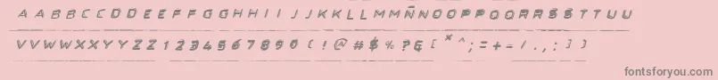 Шрифт SecretFilesItalic – серые шрифты на розовом фоне