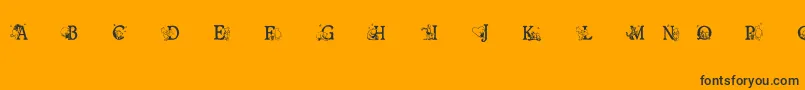 Шрифт Ohbotherfont – чёрные шрифты на оранжевом фоне