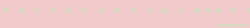 Шрифт Ohbotherfont – зелёные шрифты на розовом фоне