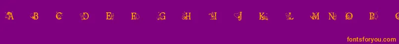 Ohbotherfont Font – Orange Fonts on Purple Background