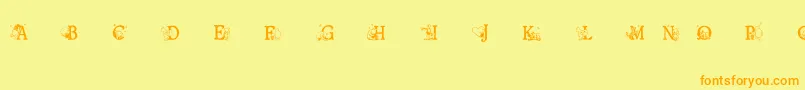 Ohbotherfont Font – Orange Fonts on Yellow Background