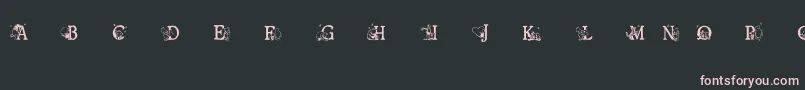 Шрифт Ohbotherfont – розовые шрифты на чёрном фоне