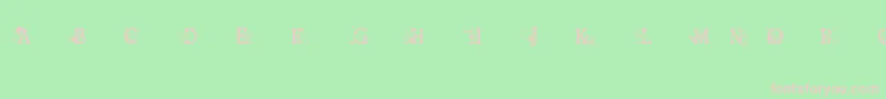Ohbotherfont Font – Pink Fonts on Green Background