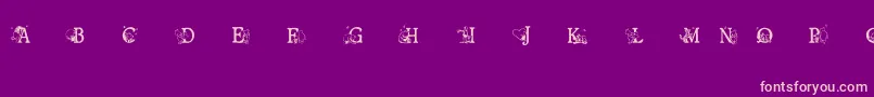 Ohbotherfont Font – Pink Fonts on Purple Background