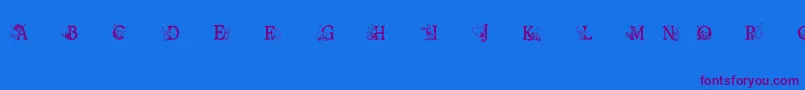 Шрифт Ohbotherfont – фиолетовые шрифты на синем фоне