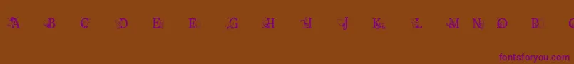 Ohbotherfont Font – Purple Fonts on Brown Background