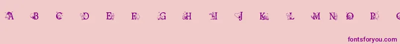 Шрифт Ohbotherfont – фиолетовые шрифты на розовом фоне
