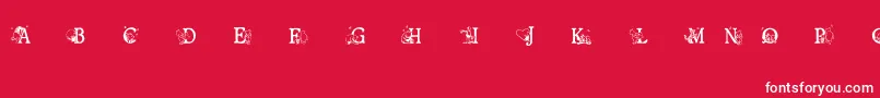 Ohbotherfont-Schriftart – Weiße Schriften auf rotem Hintergrund