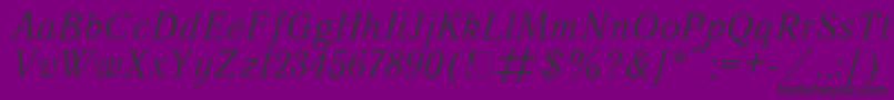 QuantAntiquaItalic.001.001 Font – Black Fonts on Purple Background